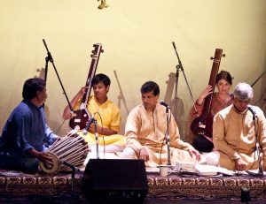 Styles and Form of Indian Classical Music - The Gundecha brothers, Umakant, Ramakant and Akhilesh perform dhrupad vocal music (Hindustani) at the Menaka Thakkar Dance Studio in North Toronto on June 25, 2010. [ Photo Credit : Eric Parker, https://www.flickr.com/photos/ericparker/ ]