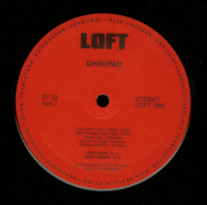 Dagar Brothers: Nasir Zahiruddin Dagar & Nasir Faiyazuddin Dagar - Dhrupad - Double LP Loft 1006/7 (Germany 1983)